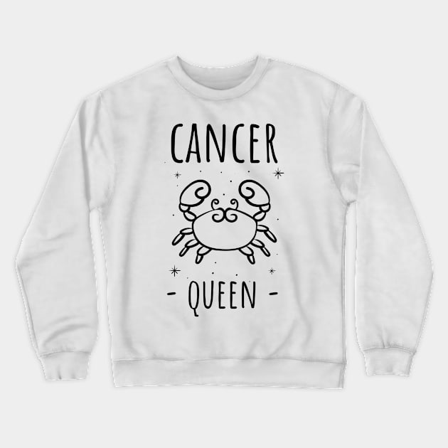 Cancer Queen Crewneck Sweatshirt by juinwonderland 41